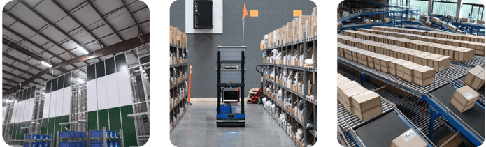 common automated material handling systems ASRS AMR conveyance
