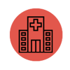 delivery-hospital red