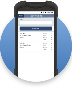picking screen for pick pack ship software
