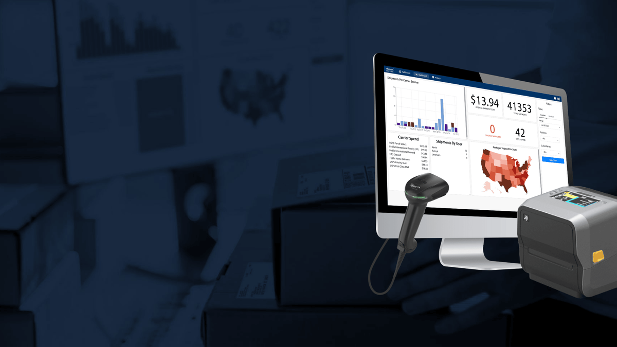 Shipping Background with Devices