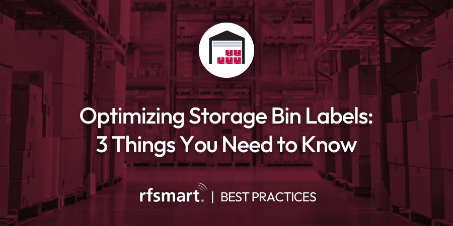 Optimizing Storage Bin Labels: 3 Things You Need to Know